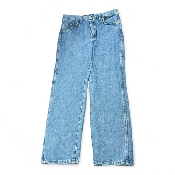 Vintage Wrangler Jeans Mens 34x30 Blue Rugged Wear Outdoor Cowboy Workwear Y2K - Picture 1 of 9